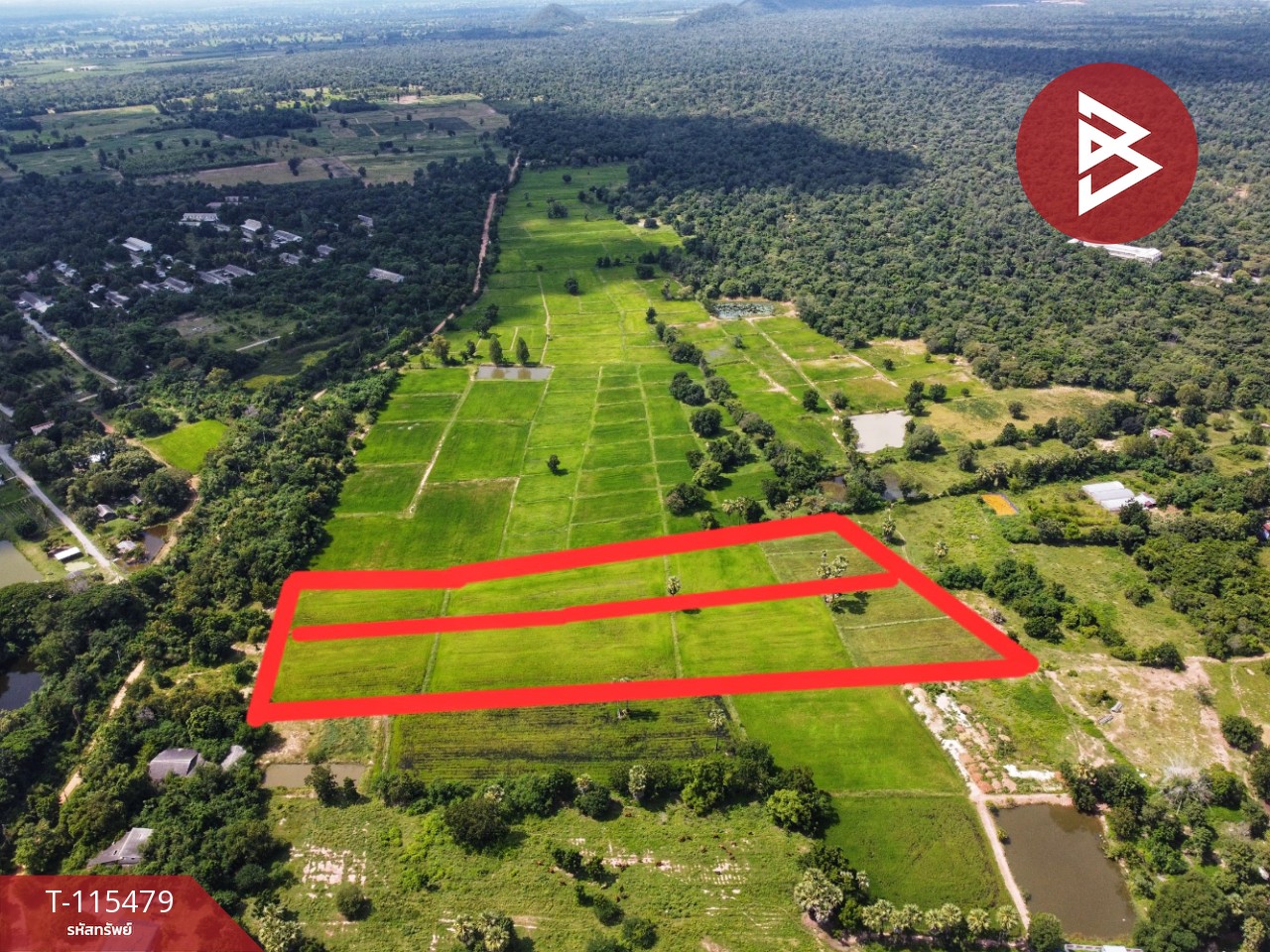 ขายที่ดิน 16 ไร่ 85 ตารางวา ต.หนองโรง อ.พนมทวน จ. กาญจนบุรี ทำเลดี ใกล้ทางด่วน M81 6