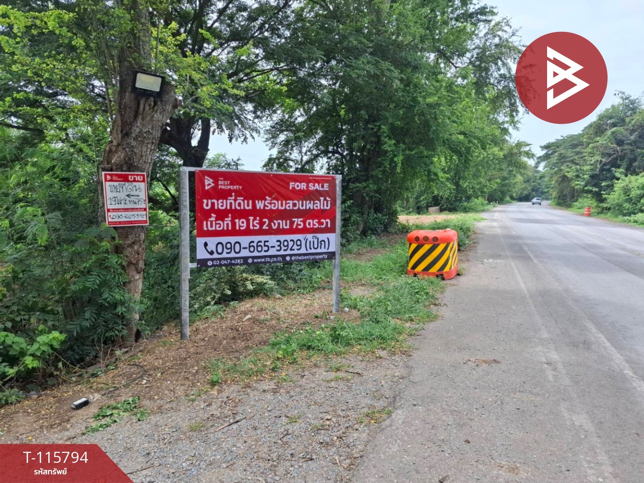 ขายที่ดินติดถนน สองพี่น้อง สุพรรณบุรี 1