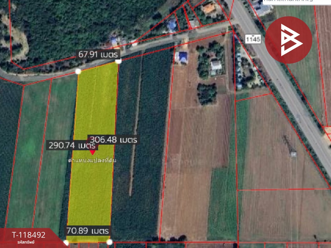 ขายที่ดินเปล่า เนื้อที่ 12 ไร่ 2 งาน 76 ตารางวา ต.พุนกยูง นครสวรรค์ ทำเลดี ติดถนนใหญ่ 10