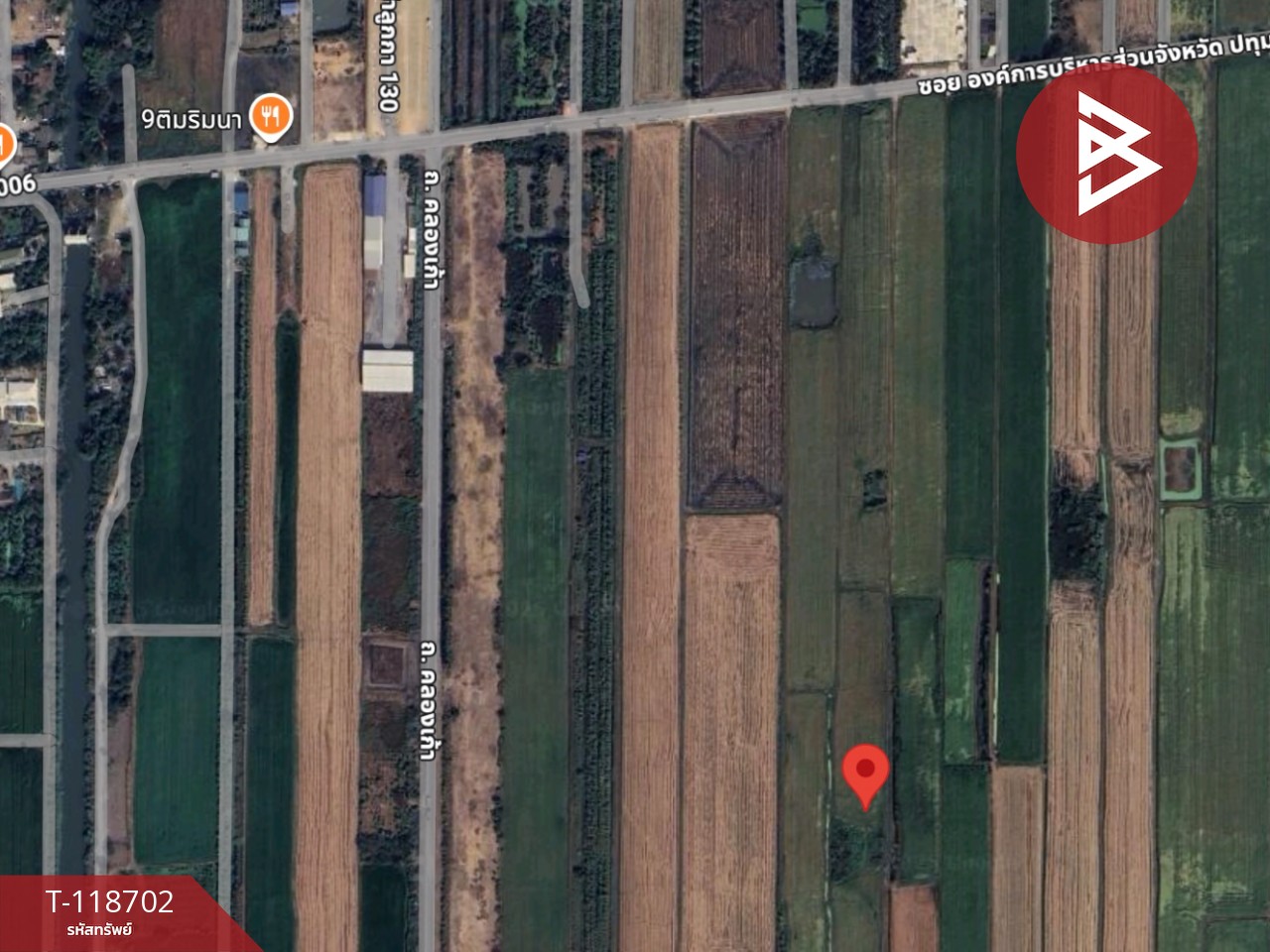 ขายที่ดิน เนื้อที่ 1 งาน 40.4 ตร.วา ลำลูกกา ปทุมธานี 9