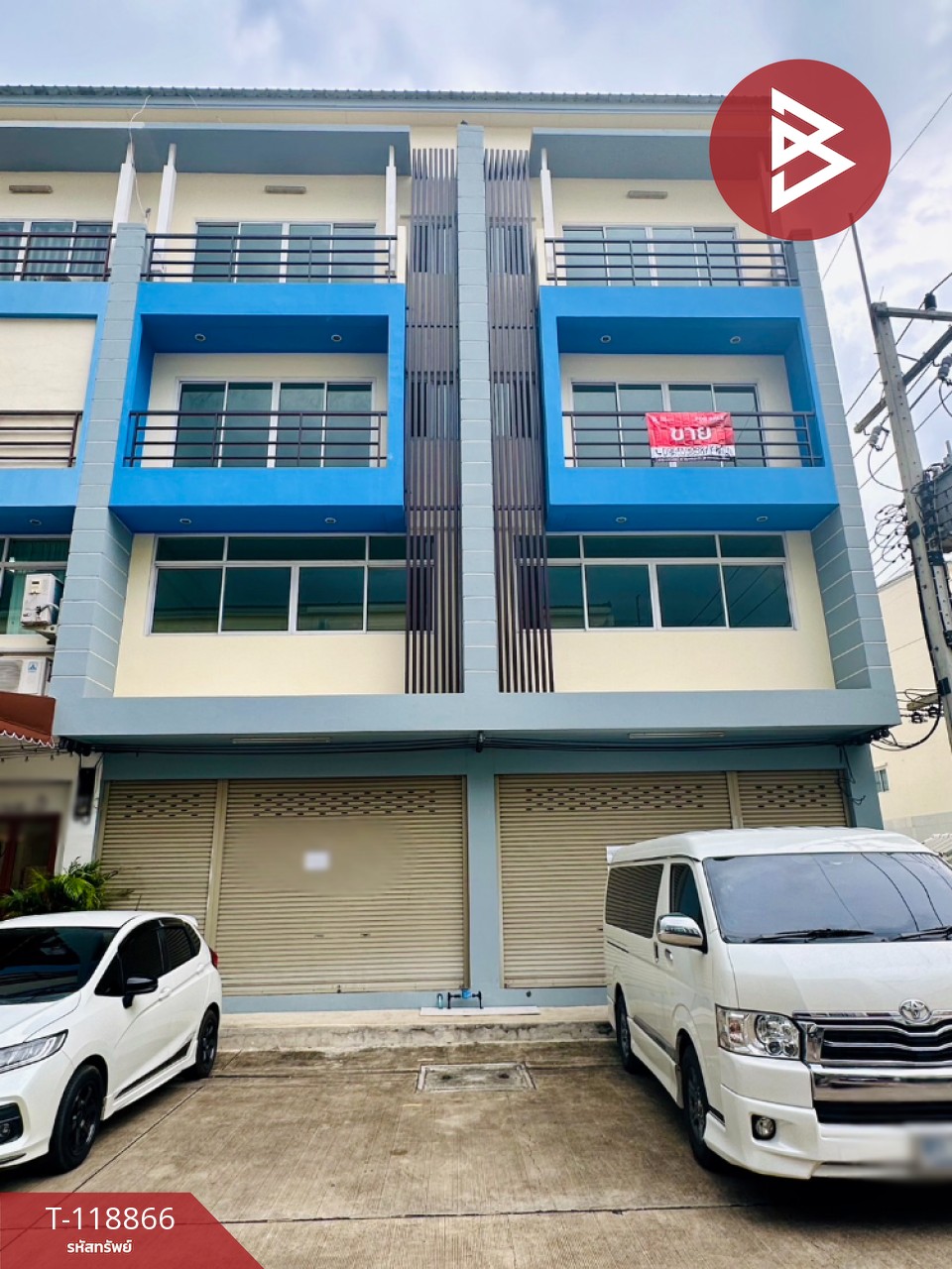 ขายอาคารพาณิชย์ 4 ชั้น หมู่บ้านบ้านภูมิสิริ รังสิต-คลอง 3 ปทุมธานี ทำเลดี แหล่งชุมชน 1