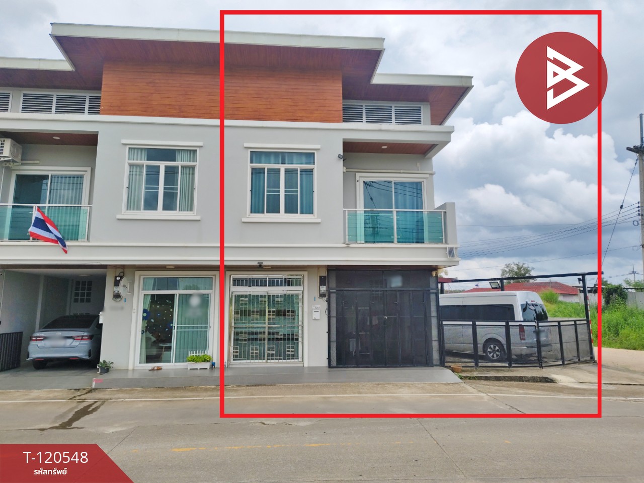 ขายทาวน์เฮ้าส์ 2 ชั้น หัวมุม เนื้อที่ 30.9 ตร.วา จันทนิมิต จันทบุรี 1