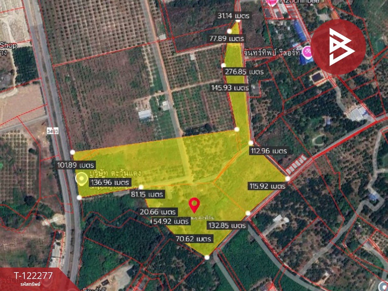 ขายที่ดิน ขายยกแปลง หรือแยกแปลงได้ เนื้อที่ 49 ไร่ 79.3 ตร.วา มีทางสาธารณะทุกแปลง ท่าช้าง จันทบุรี 2