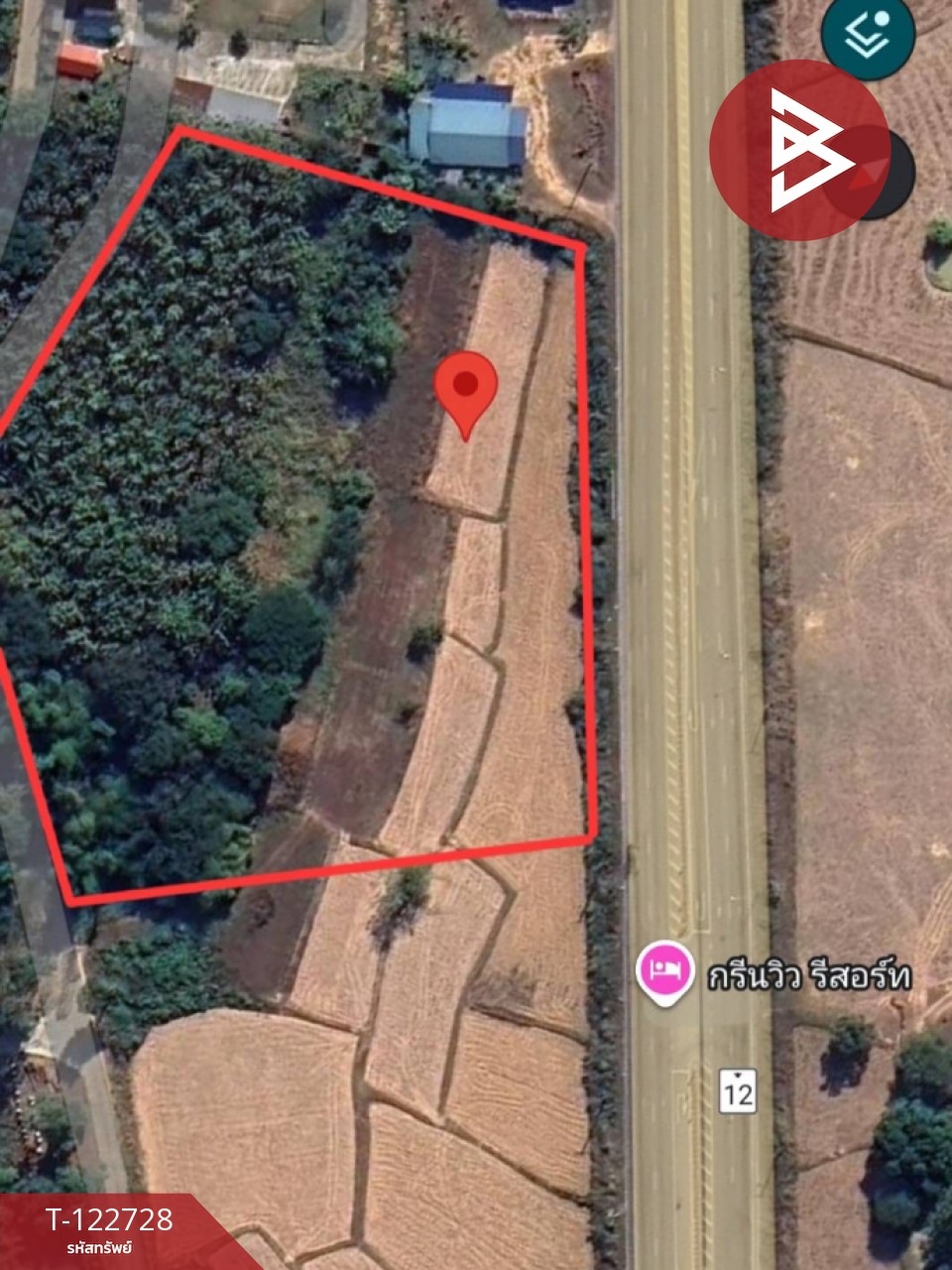 ขายที่ดิน เนื้อที่ 7 ไร่ 3 งาย 87 ตร.วา ผึ่งแดด มุกดาหาร 14