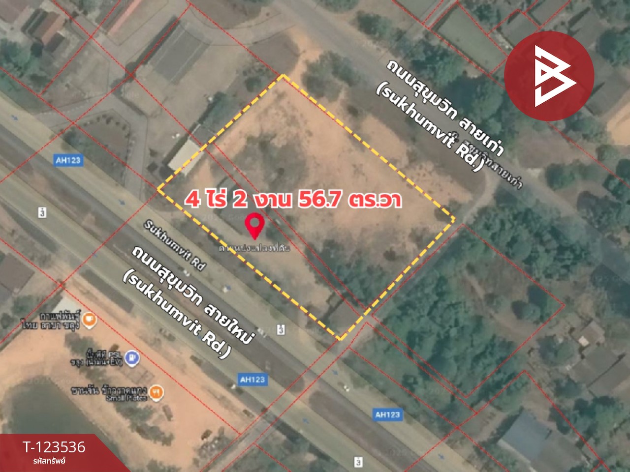 ขายที่ดิน เนื้อที่ 4 ไร่ 2 งาน 56.7ตร.วา ขลุง จันทบุรี 2