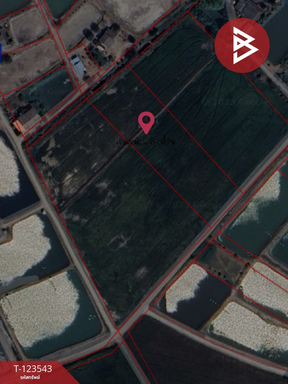 ขายที่ดิน เนื้อที่ 4 ไร่ 27 ตารางวา อ.บ้านโพธิ์ ฉะเชิงเทรา ทำเลดี 8