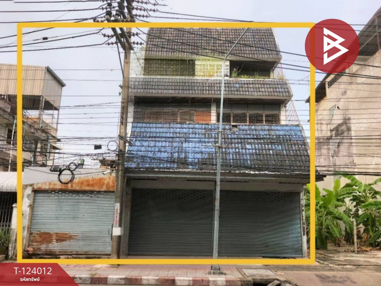ขายอาคารพาณิชย์ 3 ชั้น เนื้อที่ 66 ตร.วา บ้านสวน ชลบุรี 1