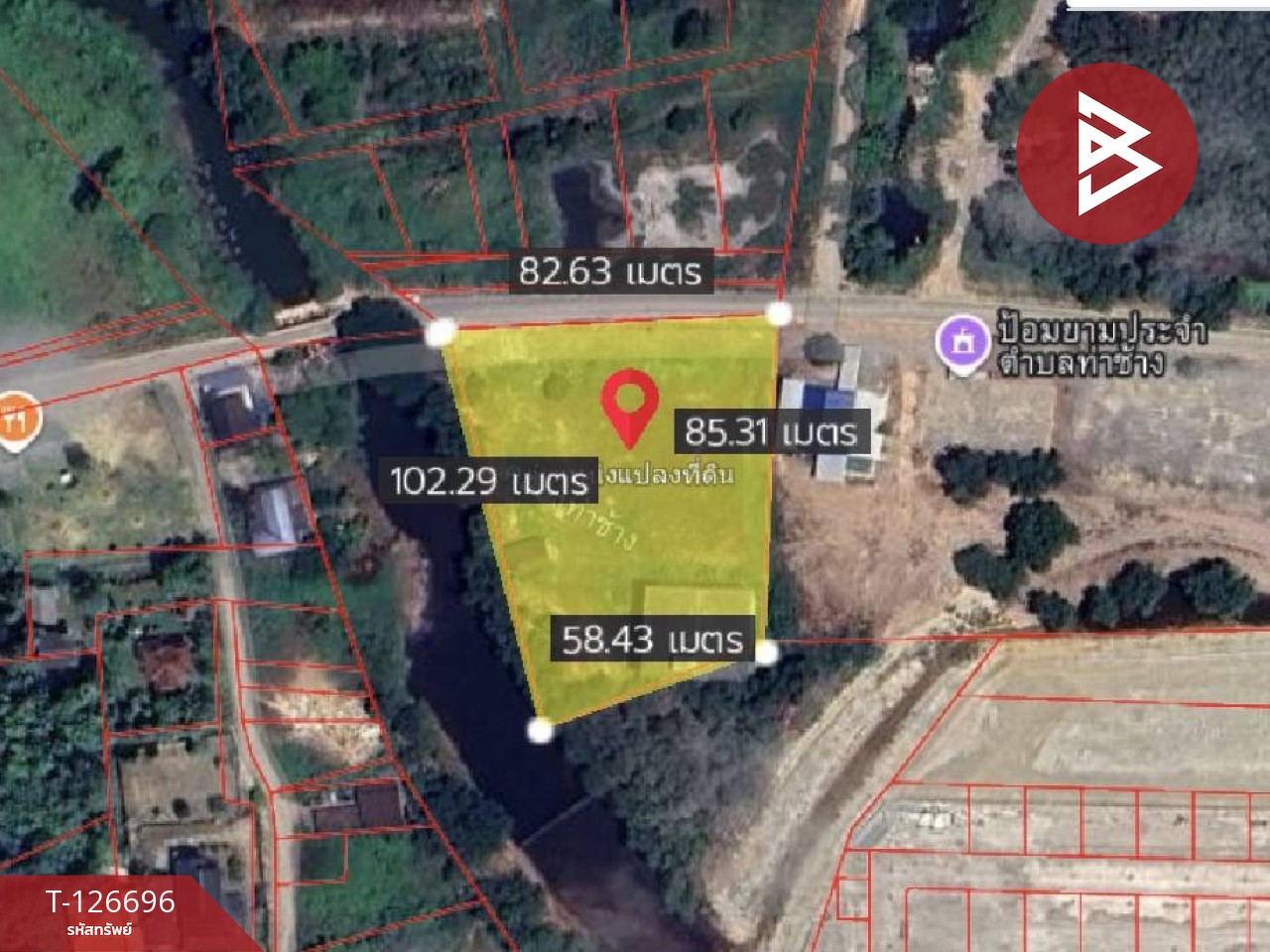 ขายที่ดิน เนื้อที่ 3 ไร่ 2 งาน 30 ตร.วา ท่าช้าง จันทบุรี 1