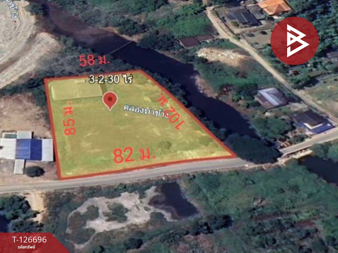 ขายที่ดิน เนื้อที่ 3 ไร่ 2 งาน 30 ตร.วา ท่าช้าง จันทบุรี 2