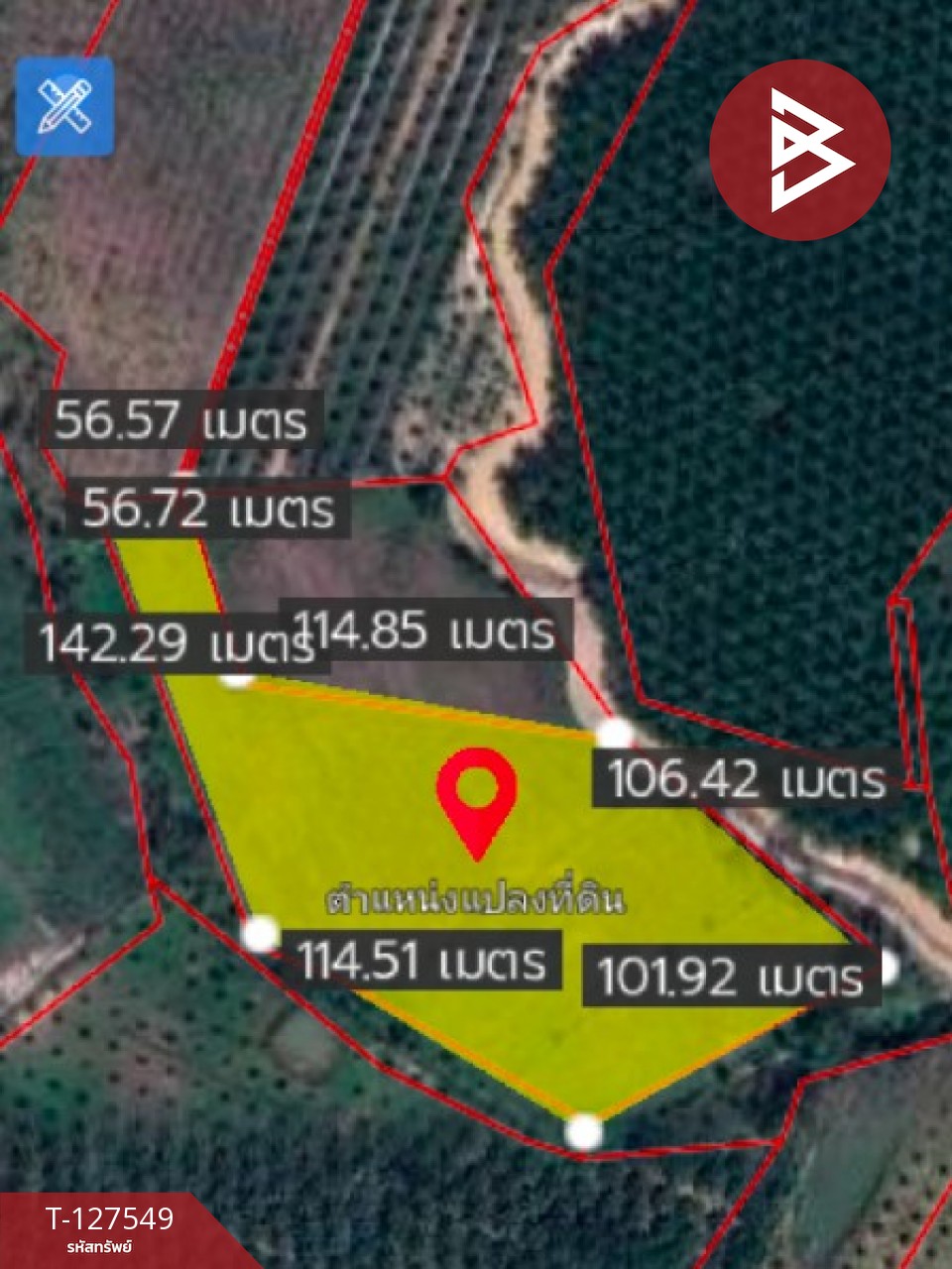 ขายที่ดิน เนื้อที่ 10 ไร่ 3 งาน 96 ตร.วา ท่ากุ่ม ตราด 13