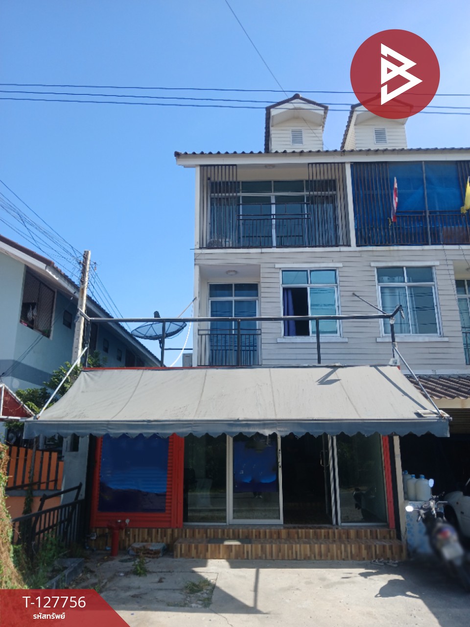 ขายอาคารพาณิชย์ 3 ชั้น เนื้อที่ 25.2 ตร.วา บางปะกง ฉะเชิงเทรา 1