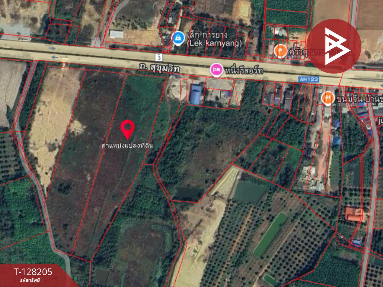 ขายที่ดิน เนื้อที่ 16 ไร่ 3 งาน 80.5 ตร.วา แกลง ระยอง 7