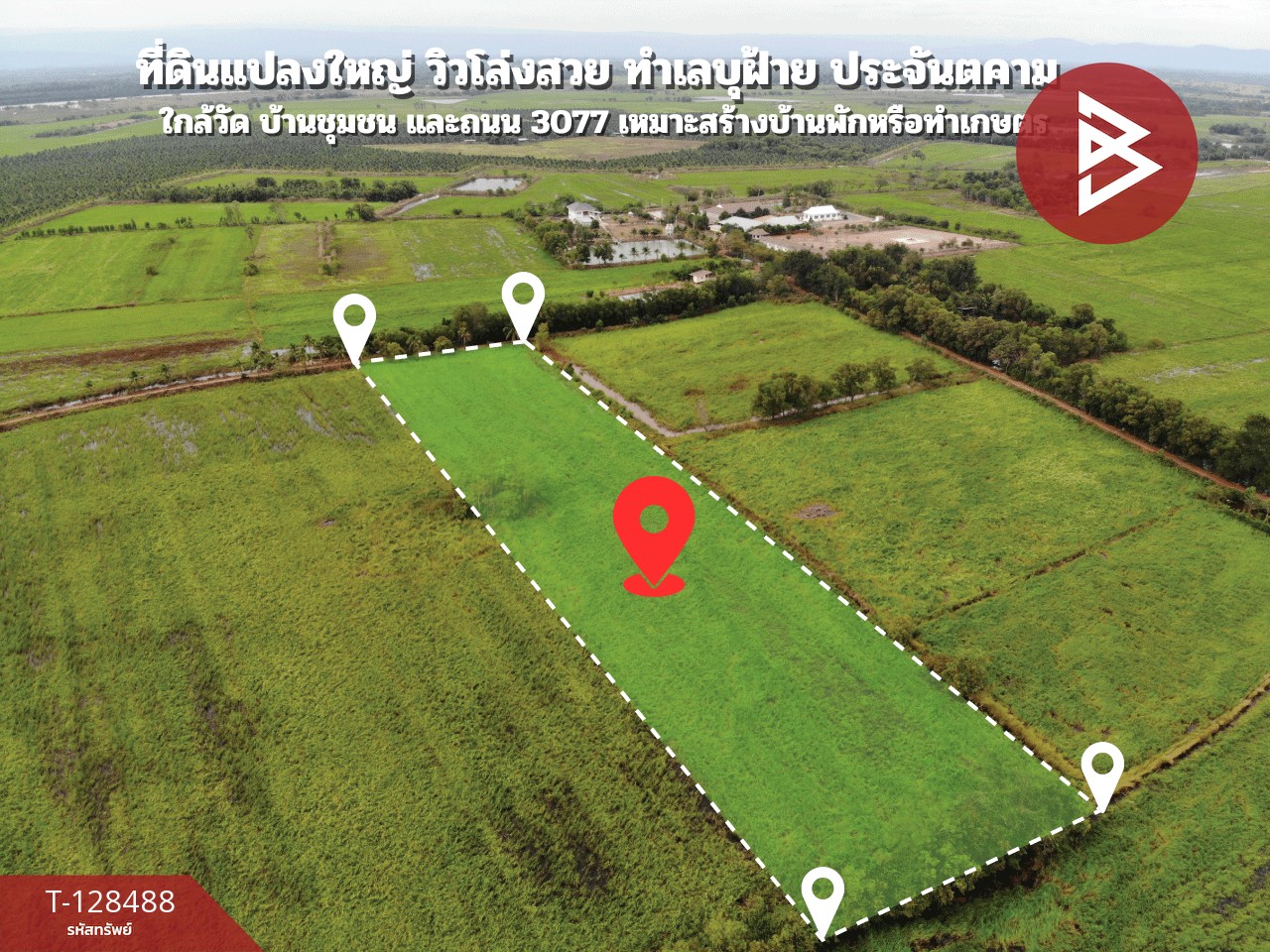 ขายที่ดิน เนื้อที่ 8 ไร่ 2 งาน 45 ตร.วา ประจันตคาม ปราจีนบุรี 2