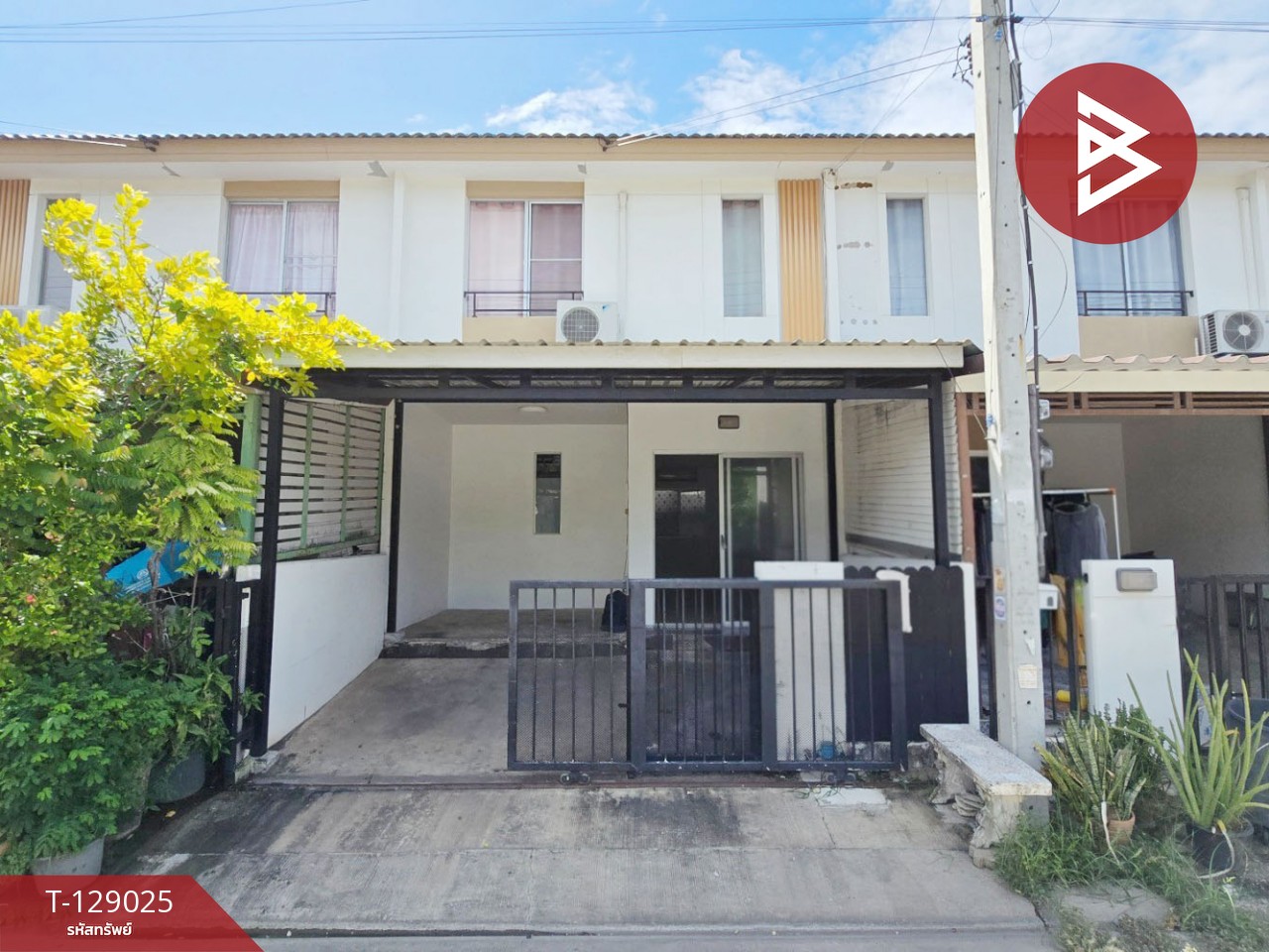 ขายทาวน์เฮ้าส์ หมู่บ้านพฤกษา 77/1 สุขสวัสดิ์-กาญจนาภิเษก สมุทรปราการ ทำเลดี วิวหน้าสวน ติดถนนเมน 1