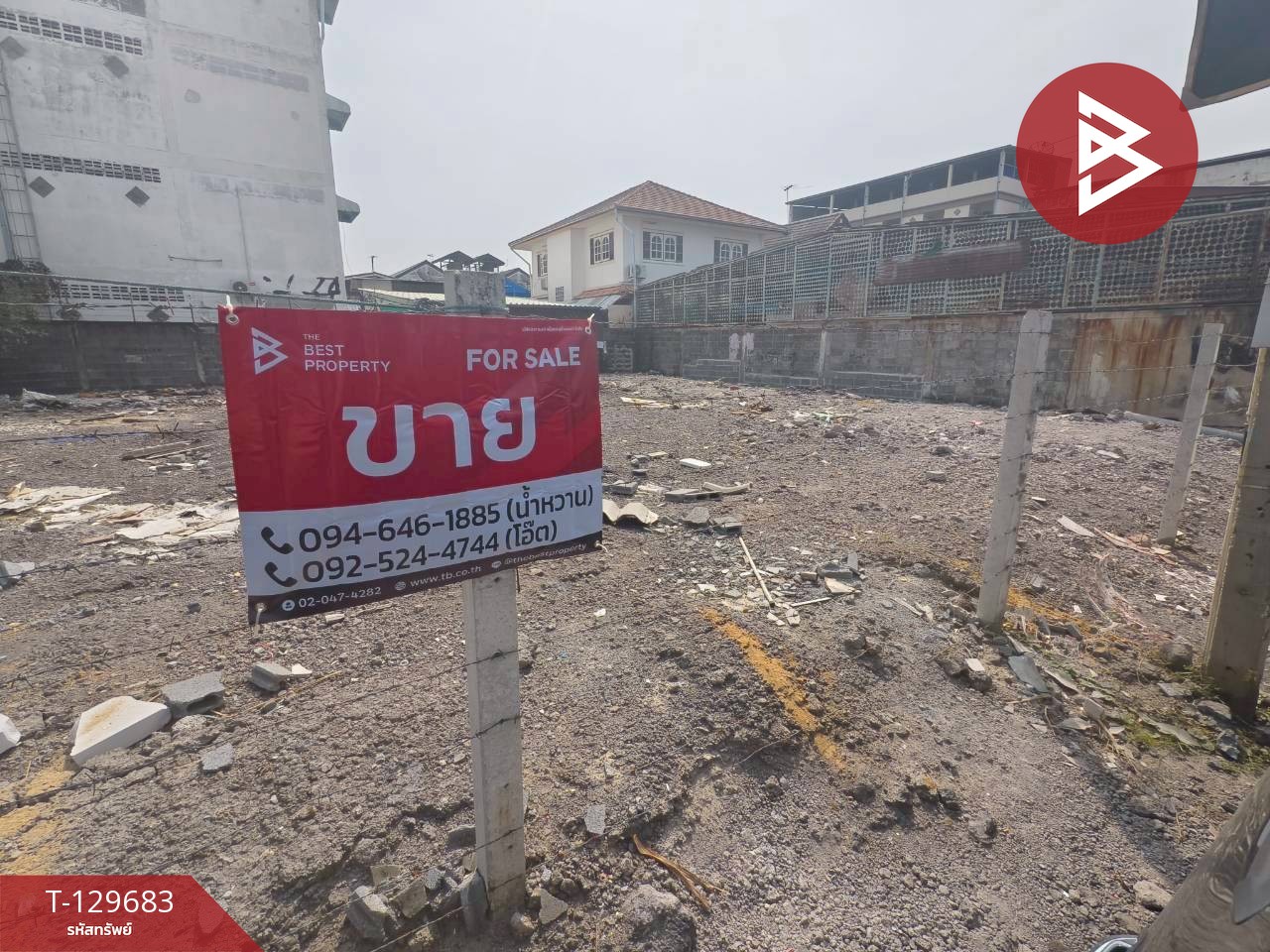 ขายที่ดินถมแล้ว เนื้อที่ 100 ตารางวา ซอยเทศบาลบางปู 47 ติดถนนหลัก ทำเลค้าขาย ใกล้ BTS เคหะ 2