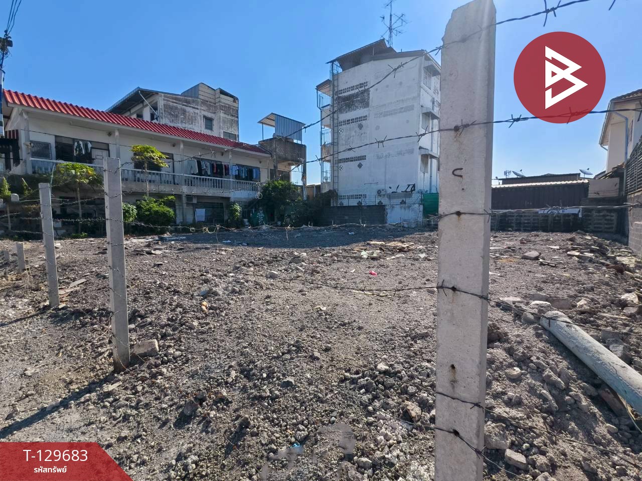 ขายที่ดินถมแล้ว เนื้อที่ 100 ตารางวา ซอยเทศบาลบางปู 47 ติดถนนหลัก ทำเลค้าขาย ใกล้ BTS เคหะ 4