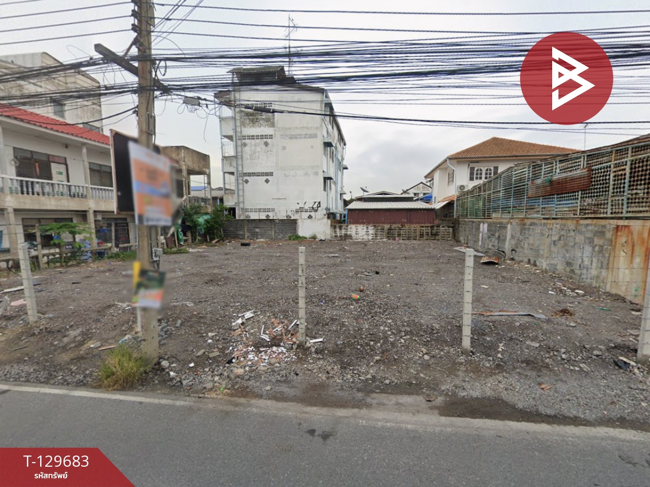 ขายที่ดินถมแล้ว เนื้อที่ 100 ตารางวา ซอยเทศบาลบางปู 47 ติดถนนหลัก ทำเลค้าขาย ใกล้ BTS เคหะ 11