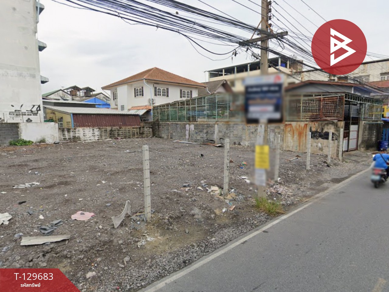 ขายที่ดินถมแล้ว เนื้อที่ 100 ตารางวา ซอยเทศบาลบางปู 47 ติดถนนหลัก ทำเลค้าขาย ใกล้ BTS เคหะ 13