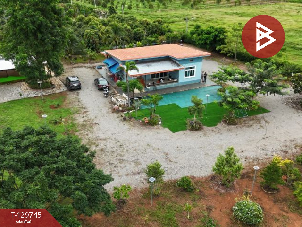 ขายบ้านเดี่ยวพร้อมสวน เนื้อที่ 4 ไร่ โพธาราม ราชบุรี 3