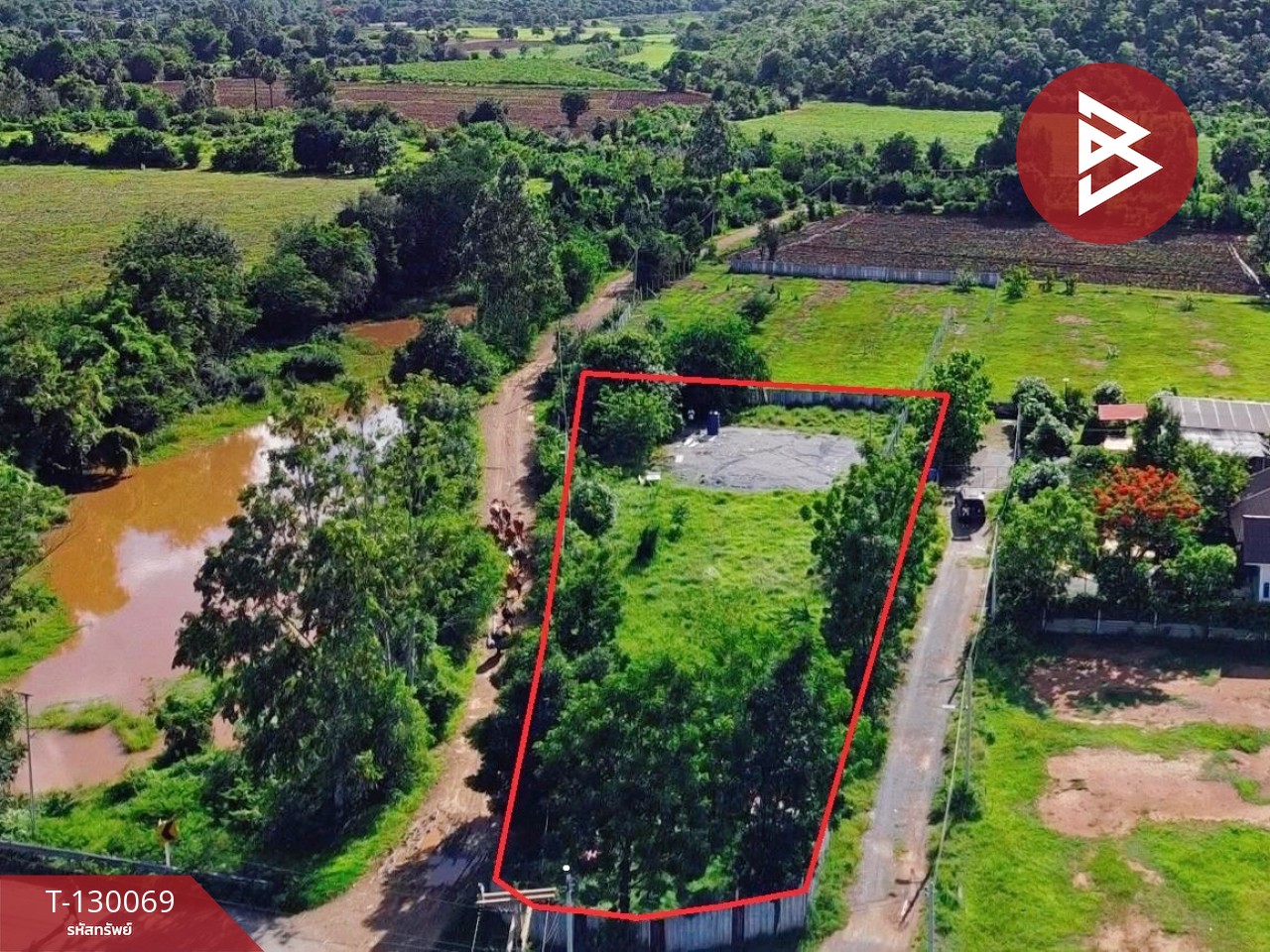 ขายที่ดินล้อมรั้วแล้ว เนื้อที่ 1 ไร่ 1.3 ตารางวา อู่ทอง สุพรรณบุรี 1