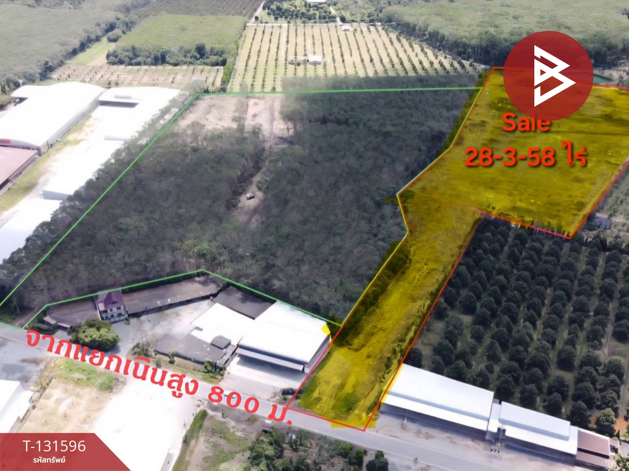 ขายที่ดิน เนื้อที่ 28 ไร่ 3 งาน 58.2 ตร.วา ท่าใหม่ จันทบุรี 1