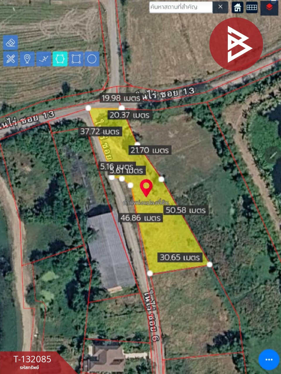 ขายที่ดิน เนื้อที่ 1 ไร่ 4 ตารางวา ต.เพ ระยอง 7