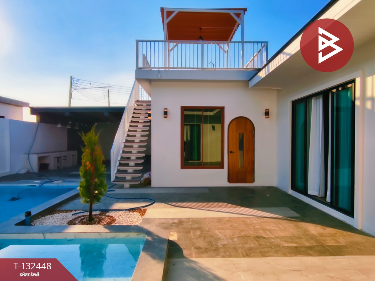 ขายบ้านเดี่ยวสไตล์พูลวิลล่า เนื้อที่ 1 งาน 12.8 ตร.วา บ้านโป่ง ราชบุรี 5