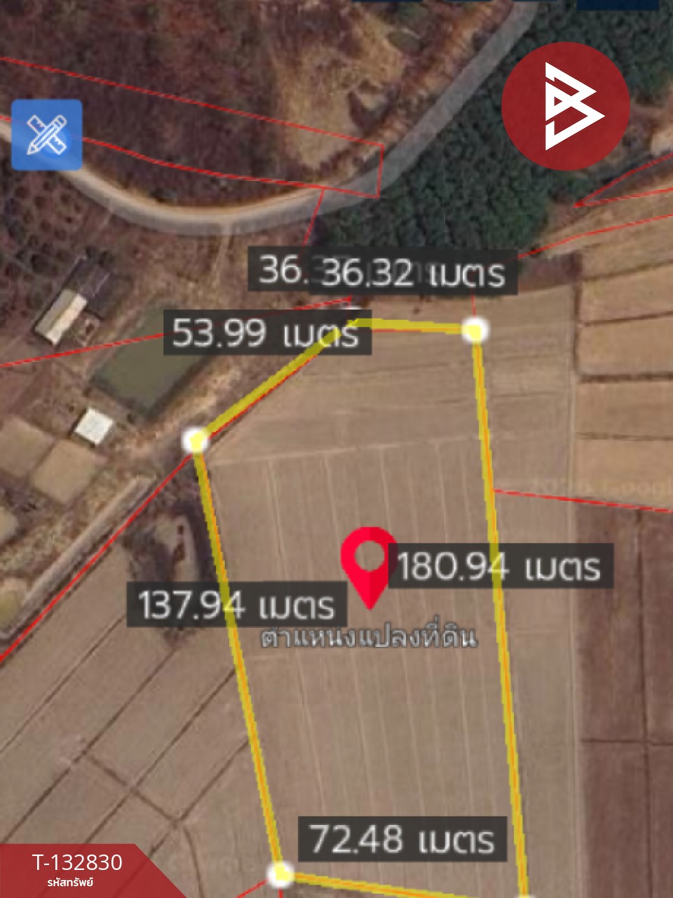 ขายที่ดิน เนื้อที่ 7 ไร่ 3 งาน 91 ตร.วา เทิง เชียงราย 13