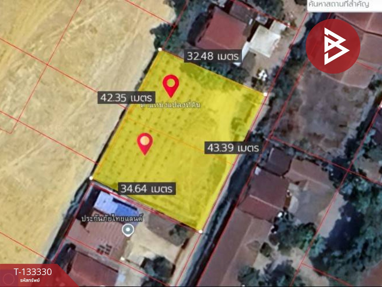 ขายที่ดินเปล่า เนื้อที่ 344.1 ตารางวา บ้านกล้วย เมืองชัยนาท 5