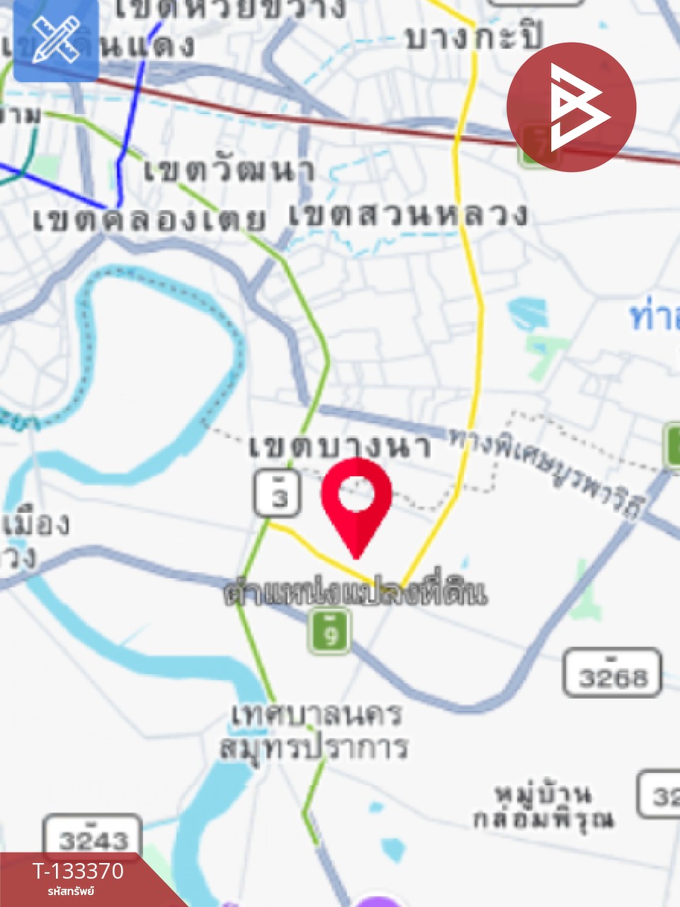 ขายที่ดิน เนื้อที่ 1 ไร่ 5.4 ตร.วา สำโรงเหนือ สมุทรปราการ 10