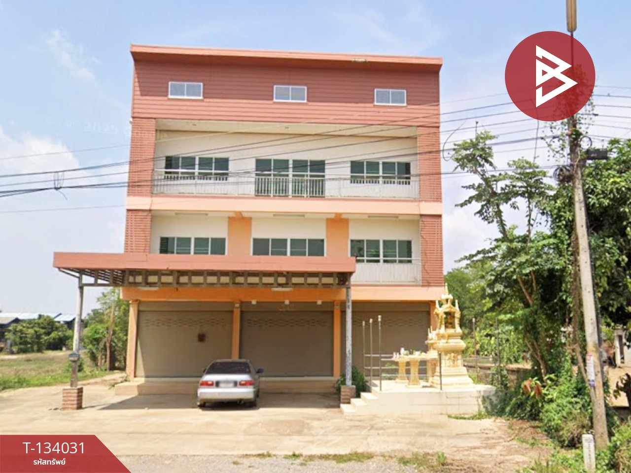 ขายอาคารพาณิชย์ 3 ชั้นครึ่ง 3 คูหา ศรีสัชนาลัย สุโขทัย ทำเลทองใจกลางชุมชน 1