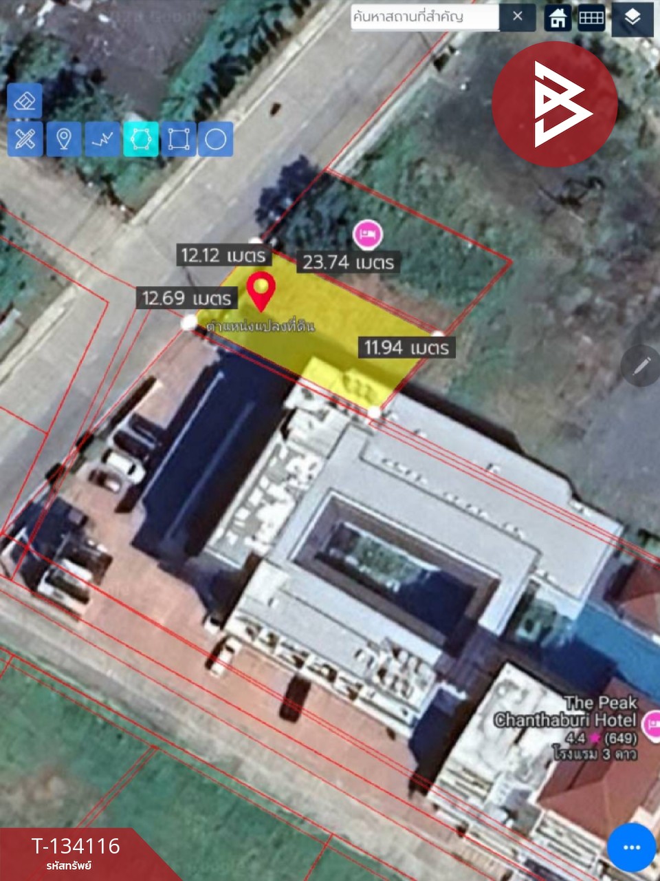 ขายที่ดิน เนื้อที่ 75.6 ตร.วา วัดใหม่ จันทบุรี 12