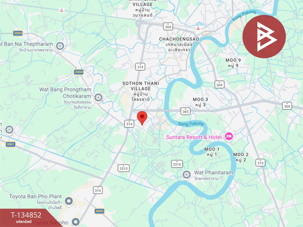 ขายที่ดิน เนื้อที่เริ่มต้น 22.2 ตร.วา บางพระ ฉะเชิงเทรา 7