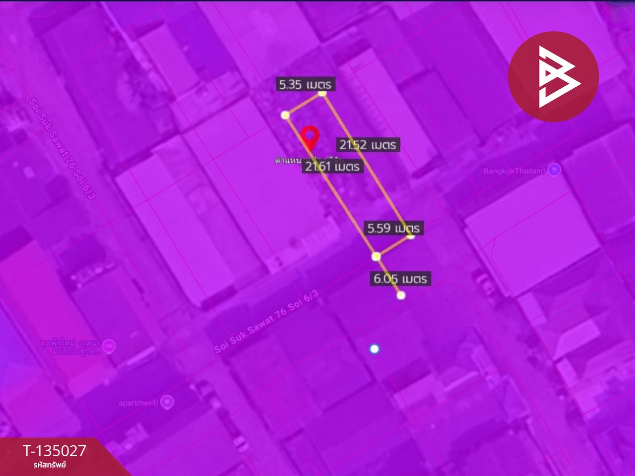 ขายที่ดิน ซ.สุขสวัสดิ์76 เนื้อที่ 28 ตร.วา พระประแดง สมุทรปราการ 1