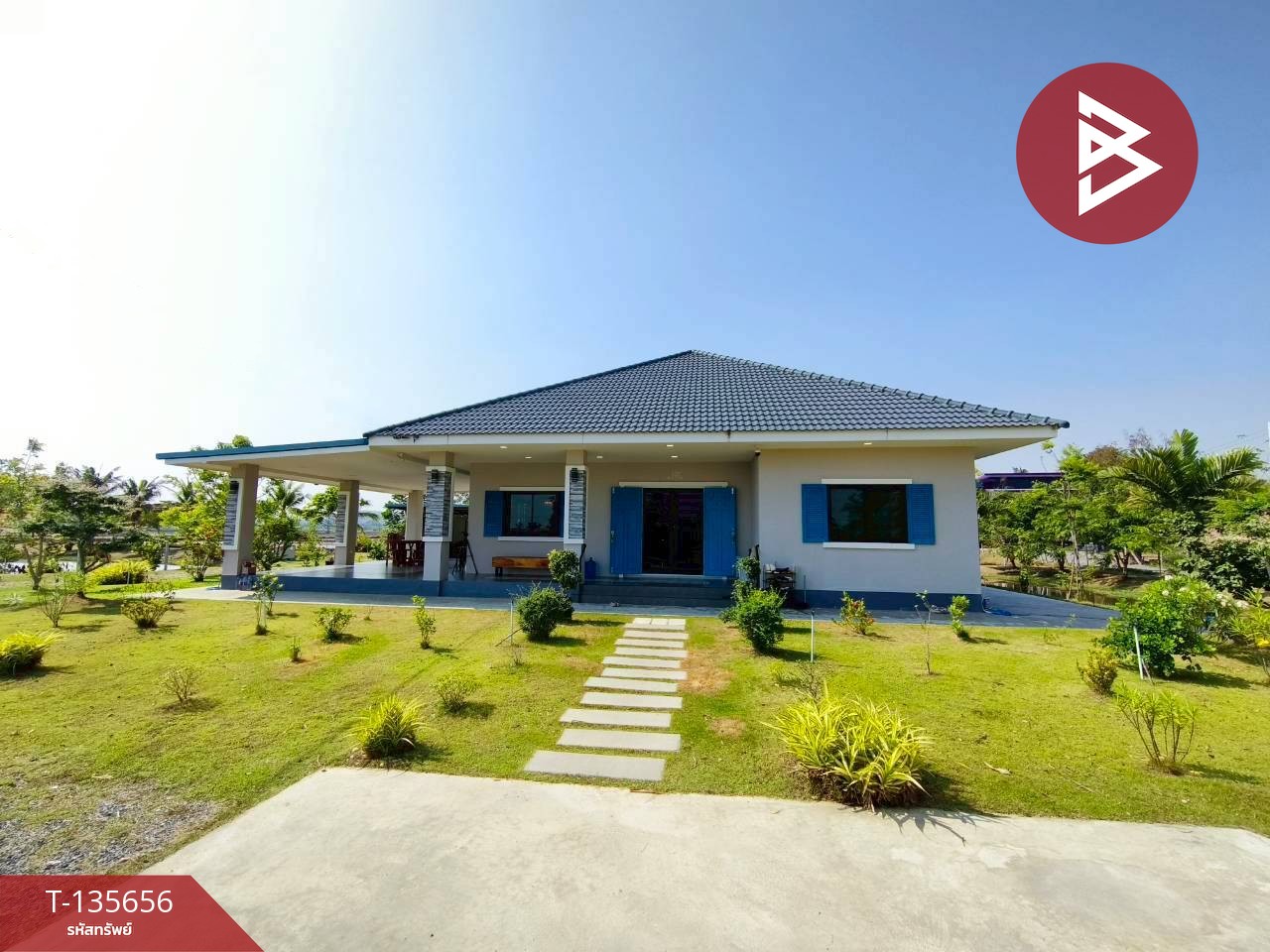 ขายบ้านเดี่ยวพร้อมที่ดิน เนื้อที่ 3 ไร่ 64 ตร.วา ท่าม่วง กาญจนบุรี 1