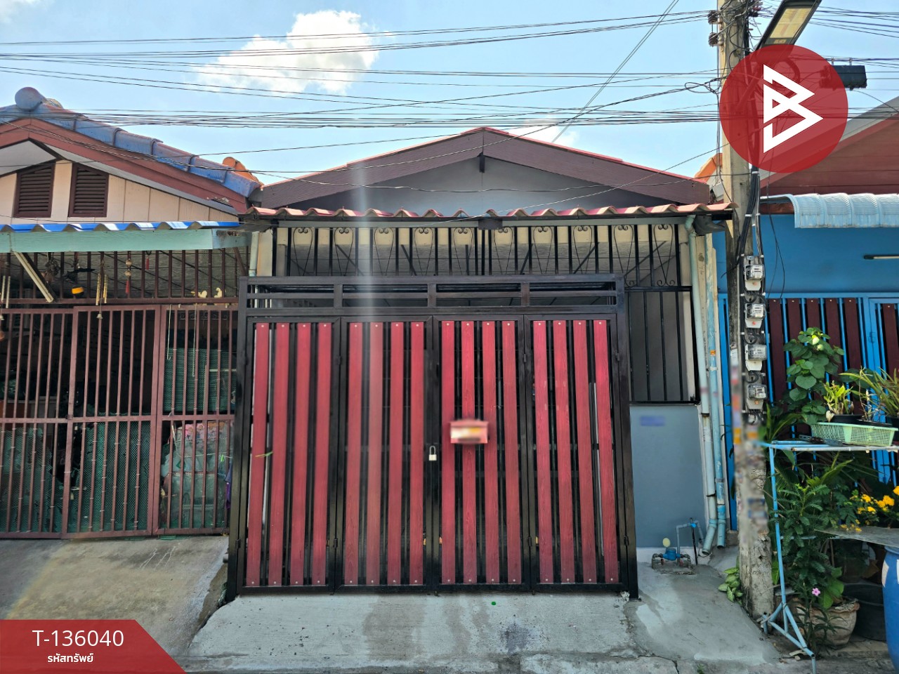 ขายทาวน์เฮ้าส์ หมู่บ้านพีเค9 ประชาสามัคคี พระสมุทรเจดีย์ สมุทรปราการ 1