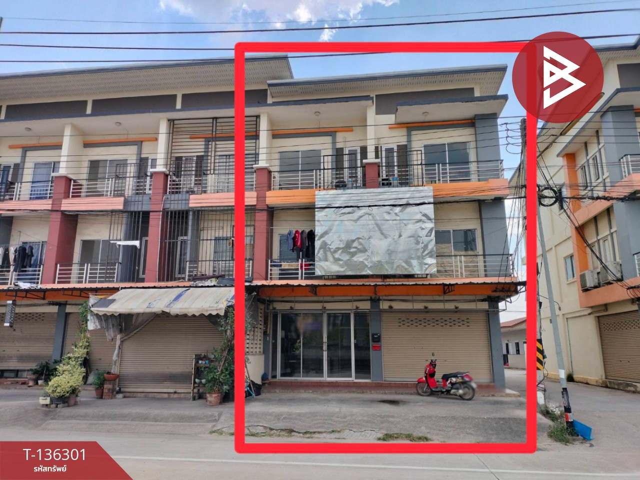 ขายอาคารพาณิชย์ 2 คูหา เนื้อที่ 40 ตร.วา ศรีราชา ชลบุรี 1