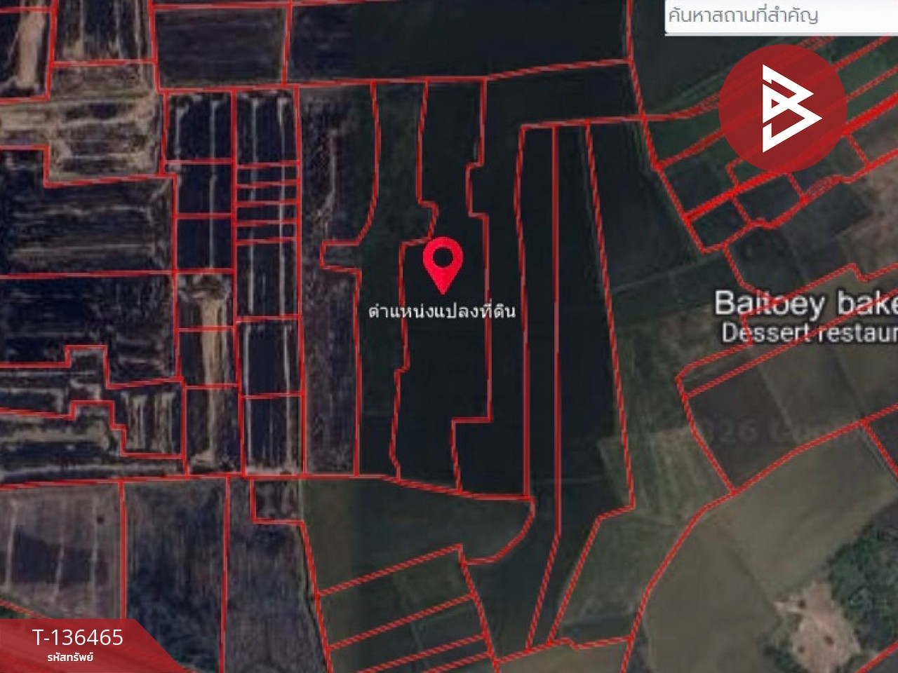 ขายที่ดิน เนื้อที่ 16 ไร่ 3 งาน 4.0 ตารางวา ต.ปากกราน พระนครศรีอยุธยา พื้นที่กว้าง 12