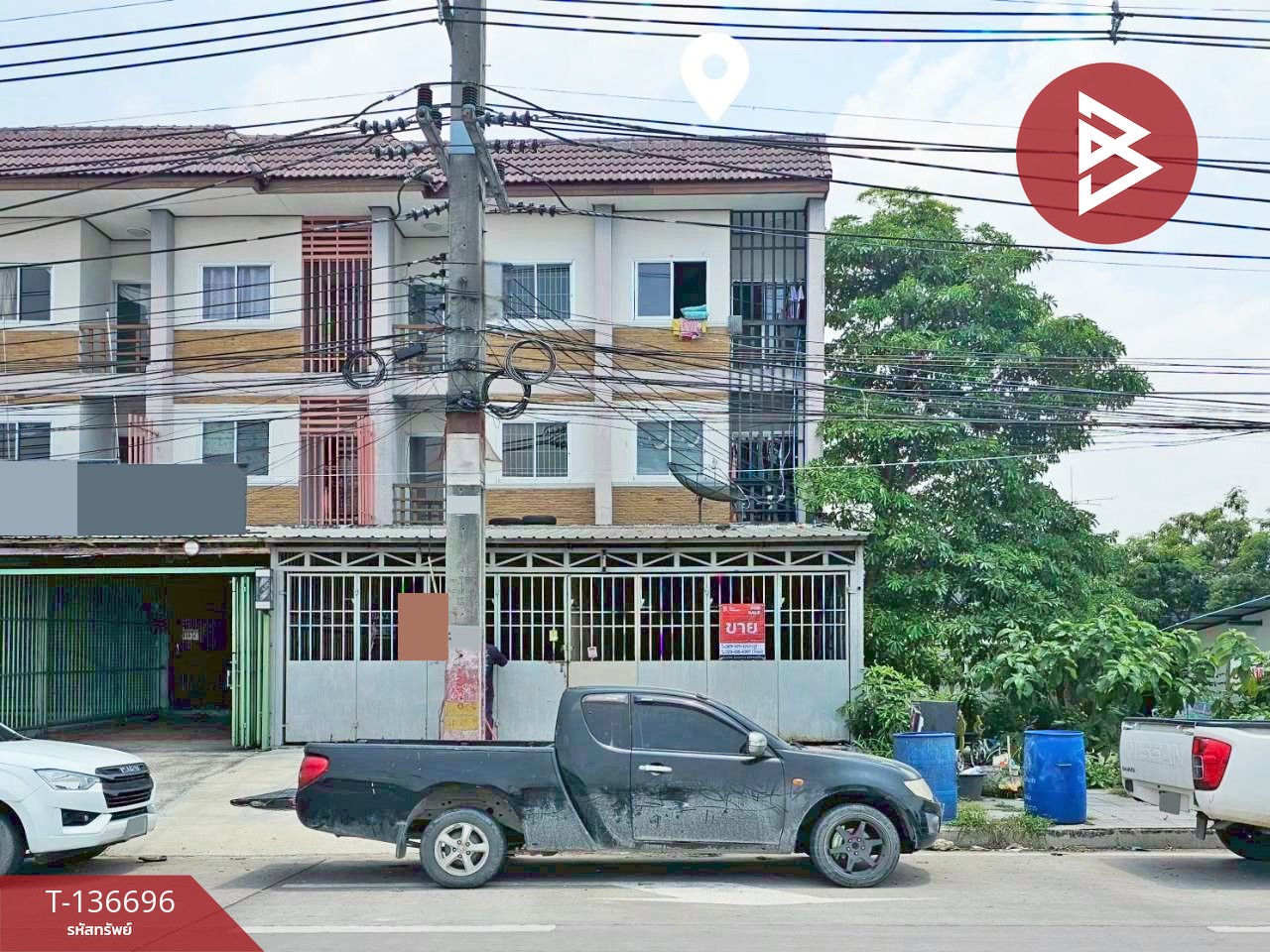 ขายอาคารพาณิชย์ 3 ชั้น สี่แยกหนองปรือ บ้านบึง ชลบุรี ทำเลค้าขาย 1