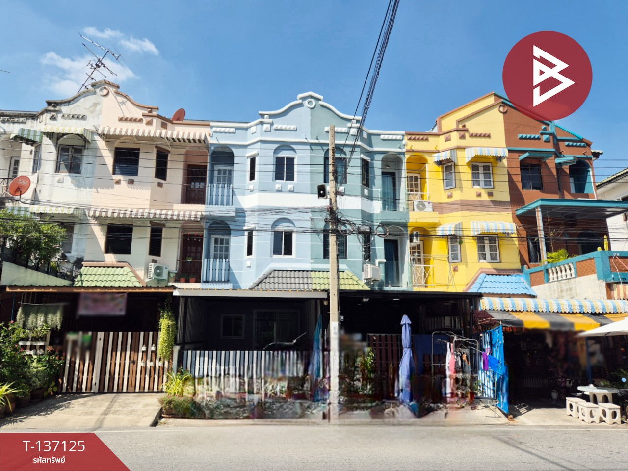 ขายทาวน์เฮ้าส์ หมู่บ้านโอเชี่ยนวิลเลจ เทศบาลบางปู68 ท้ายบ้าน สมุทรปราการ 1