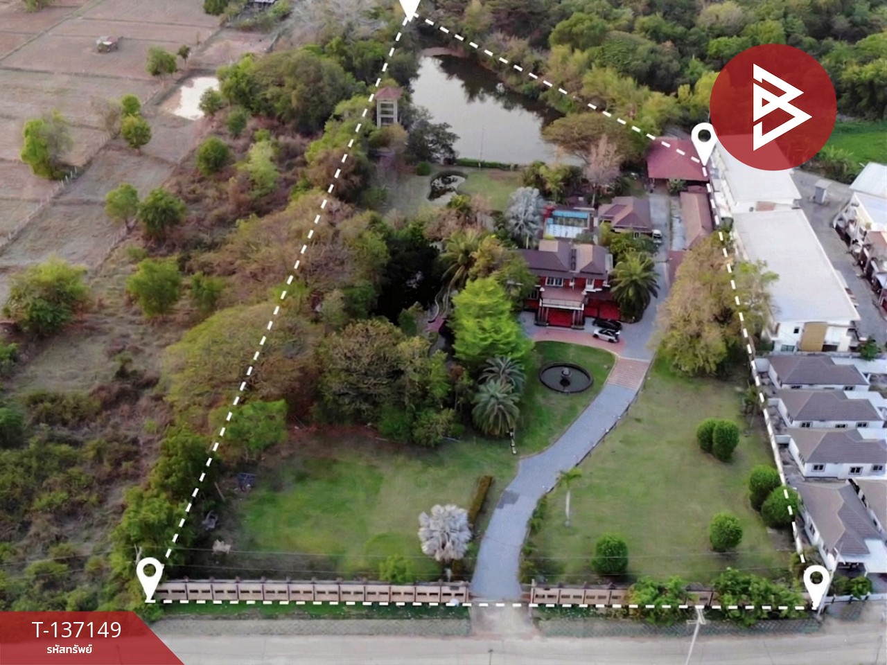 ขายบ้านเดี่ยวคฤหาสน์ เนื้อที่ 10 ไร่ เมืองเก่า ขอนแก่น บรรยากาศดี 1