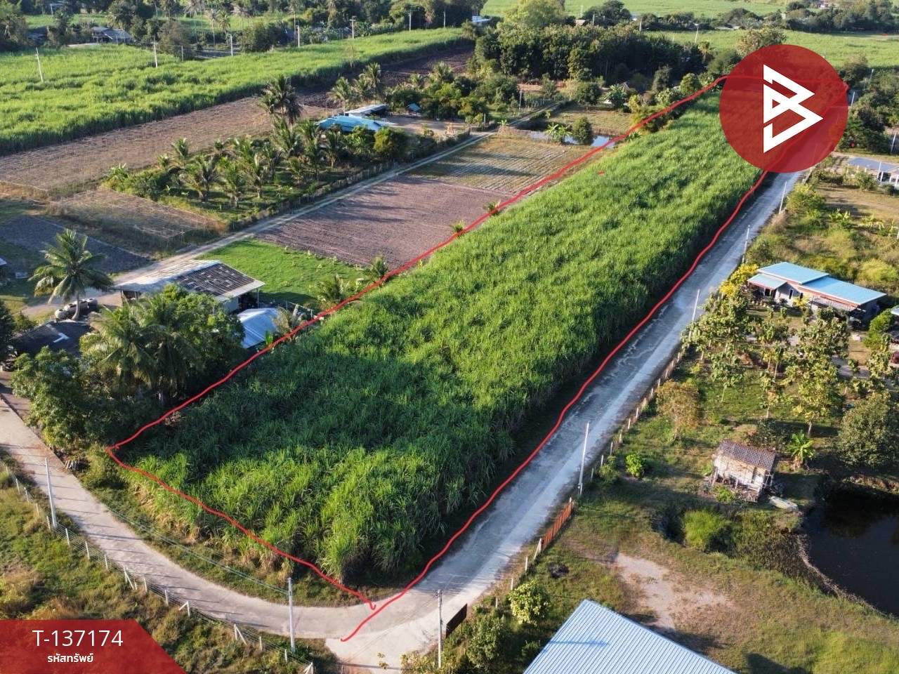 ขายที่ดิน เนื้อที่ 6 ไร่ 2 งาน 97 ตร.วา บ้านโป่ง ราชบุรี ทำเลดีฯ 2