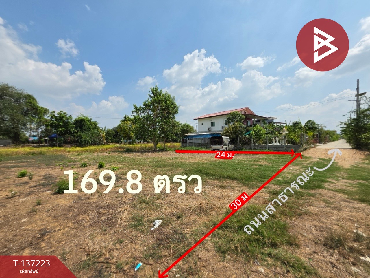 ขายที่ดิน เนื้อที่ 1 งาน 69.8 ตร.วา สามโคก ปทุมธานี 3