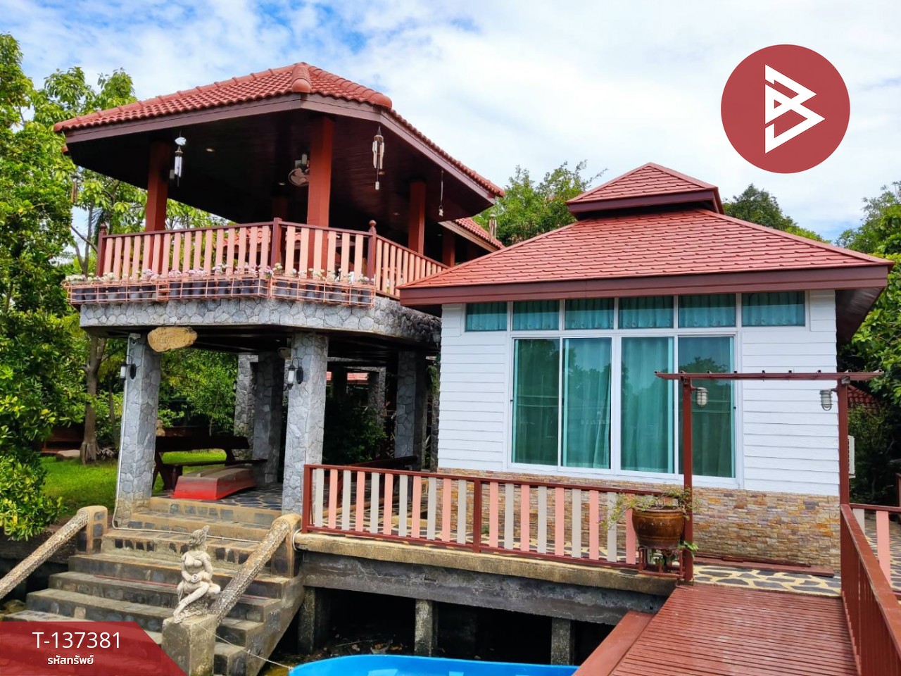 ขายบ้านเดี่ยวหรู เนื้อที่ 3 งาน 36 ตร.วา สามพราน นครปฐม 1