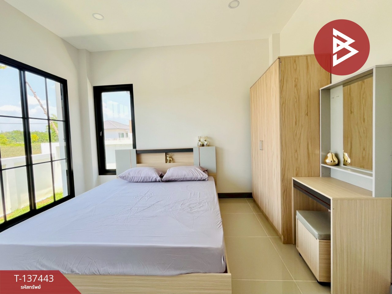 ขายบ้านเดี่ยวสไตล์โมเดิร์น เนื้อที่ 51.3 ตารางวา บ้านค่าย ระยอง ทำเลดี 8