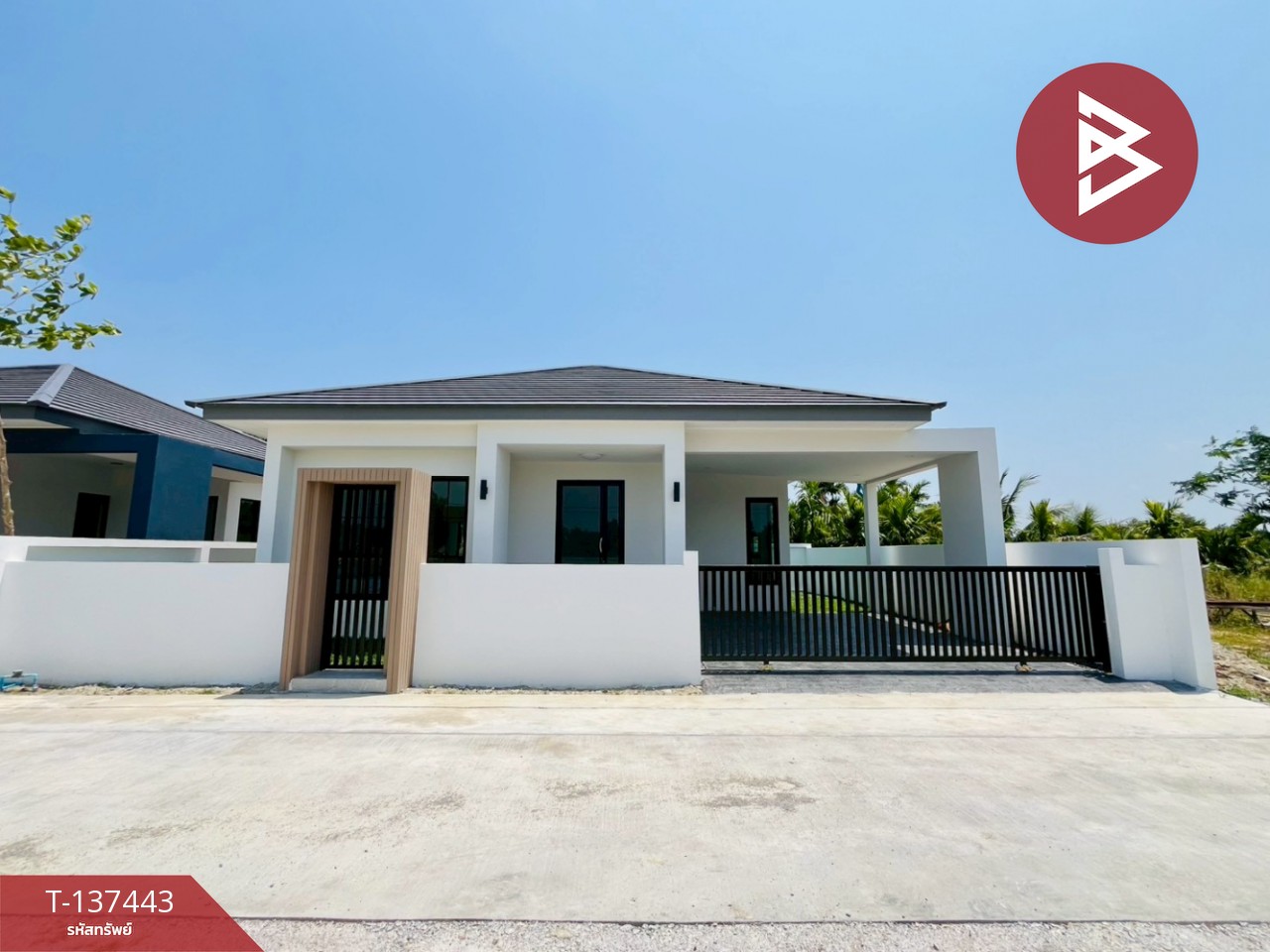 ขายบ้านเดี่ยวสไตล์โมเดิร์น เนื้อที่ 51.3 ตารางวา บ้านค่าย ระยอง ทำเลดี 1