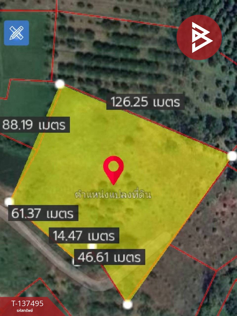 ขายที่ดิน เนื้อที่ 7 ไร่ 1 งาน 76 ตร.วา เขาคิชฌกูฏ จันทบุรี 9