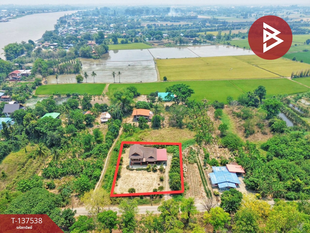 ขายบ้านเดี่ยวพร้อมที่ดิน เนื้อที่ 1 ไร่ ต.ท่าชัย จ.ชัยนาท ติดแม่น้ำเจ้าพระยา ทำเลดี 14