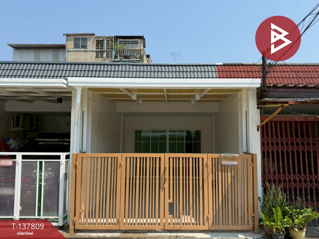 ขายทาวน์เฮ้าส์ หมู่บ้านเพชรงาม เทศบาลบางปู60 ท้ายบ้าน สมุทรปราการ 1