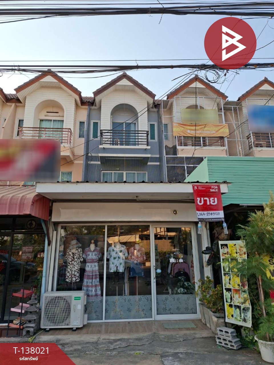 ขายอาคารพาณิชย์ 3 ชั้น หมู่บ้านเปี่ยมสุข ถ.มาลัยแมน ต.ท่าพี่เลี้ยง สุพรรณบุรี 1